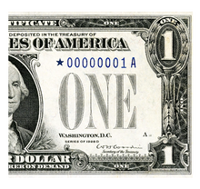 Load image into Gallery viewer, One-Dollar Note serie of 1928 Blue Seal Silver Certificate Fr.1604 STAR
